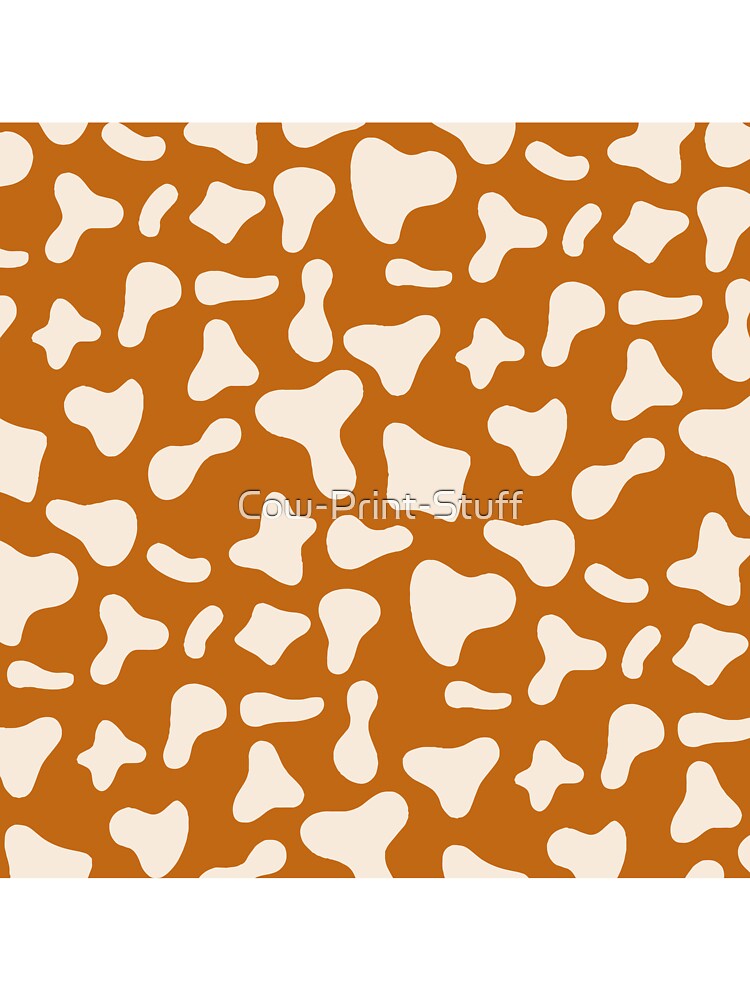 Milk Cow Pattern on Caramel Cow | Holstein Cow Pattern by Cow-Print-Stuff