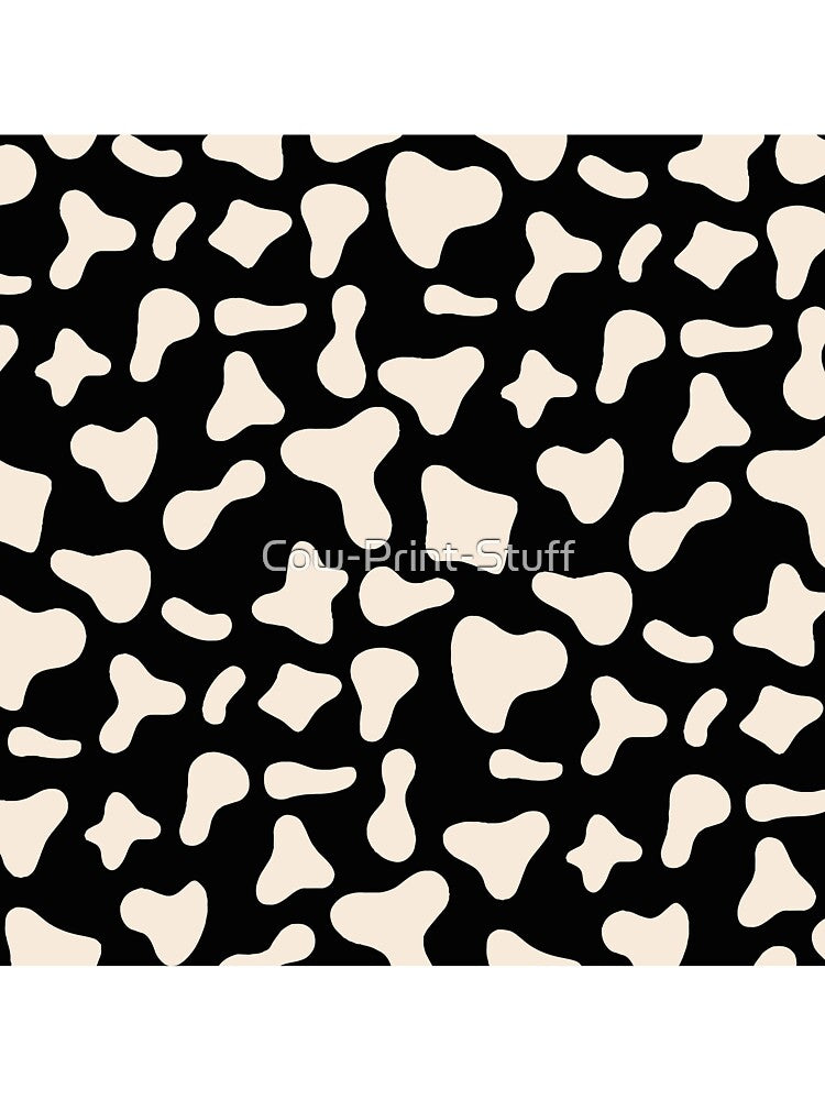 Milk Cow Pattern on Black Cow | Holstein Cow Pattern by Cow-Print-Stuff