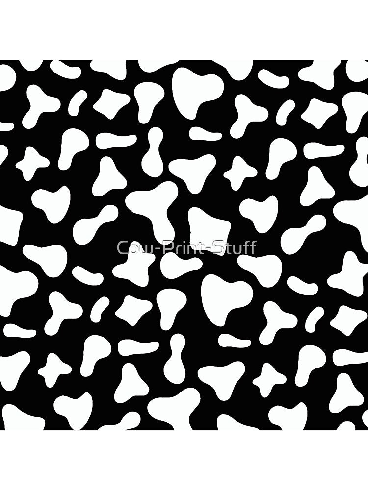 White Cow Pattern on Black Cow | Holstein Cow Pattern by Cow-Print-Stuff