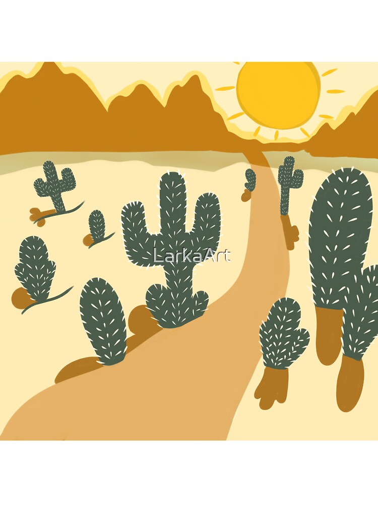 Retro Desert Design by LarkaArt
