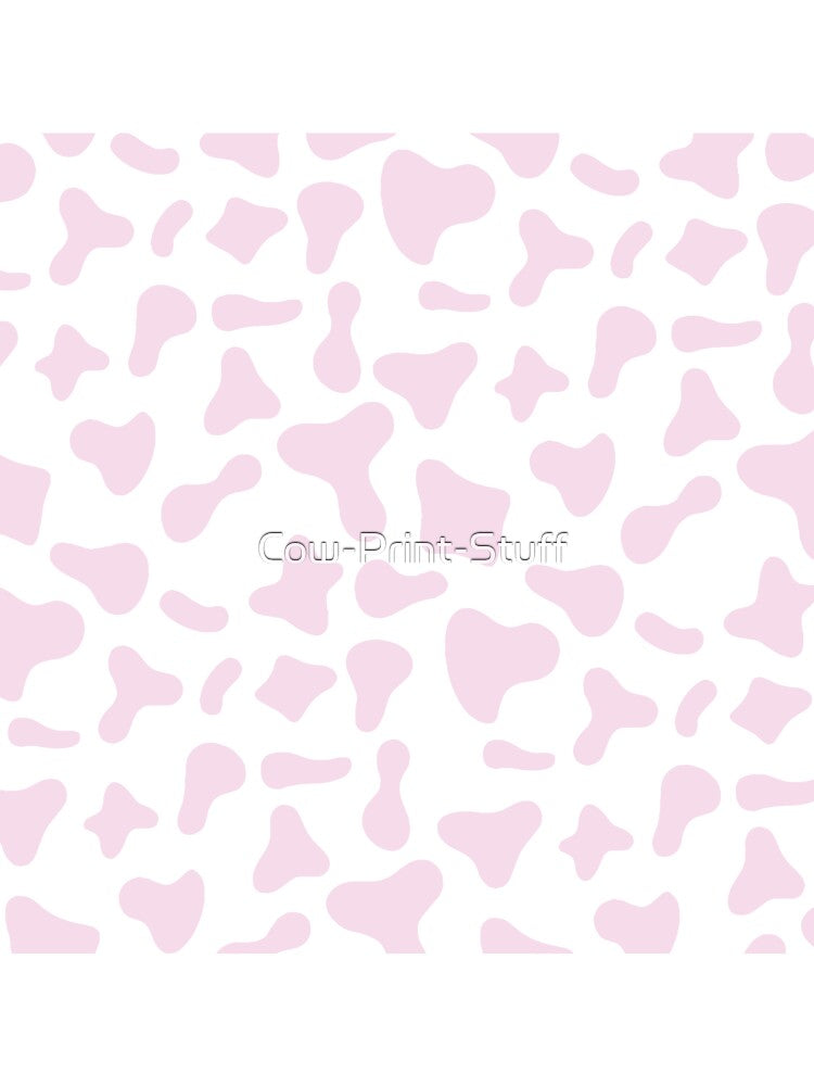 Pink Cow Pattern on White Cow | Holstein Cow Pattern by Cow-Print-Stuff
