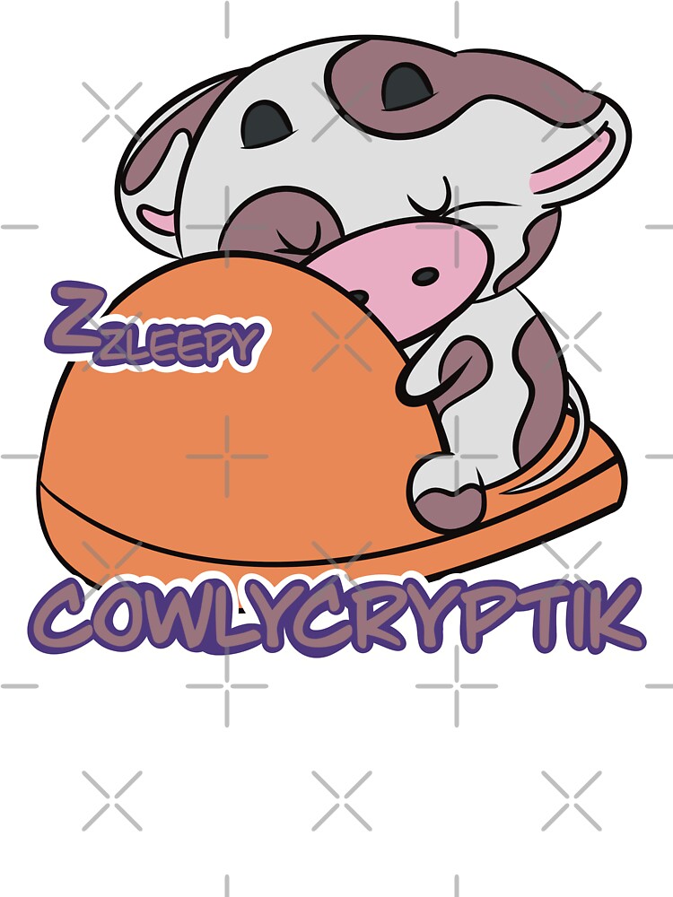 CowlyCryptik – Sleepy Chibi Cow Brown by CowlyCryptik