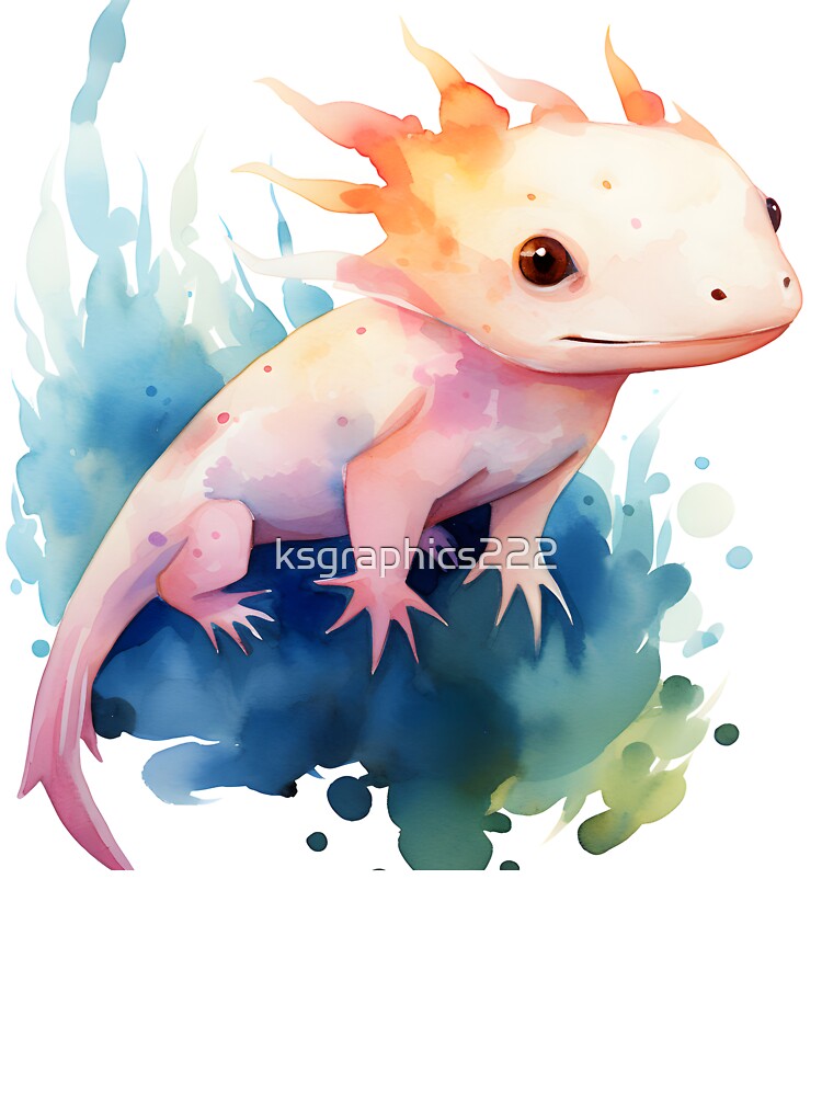 Axolotl Art #2 | Axolotl Lovers by ksgraphics222
