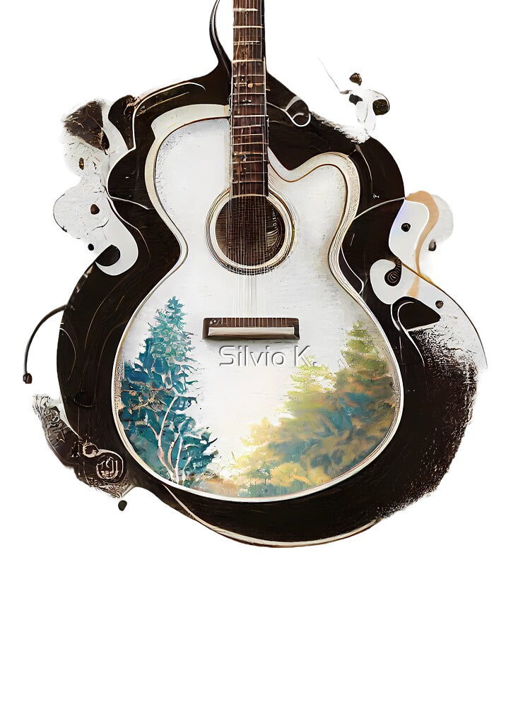 Fusion of Guitar and Nature - Vintage by Silvio K.