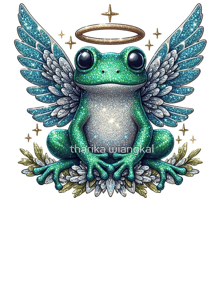 Cute Frog Angel Funny Frog Lover by tharika wiangkal
