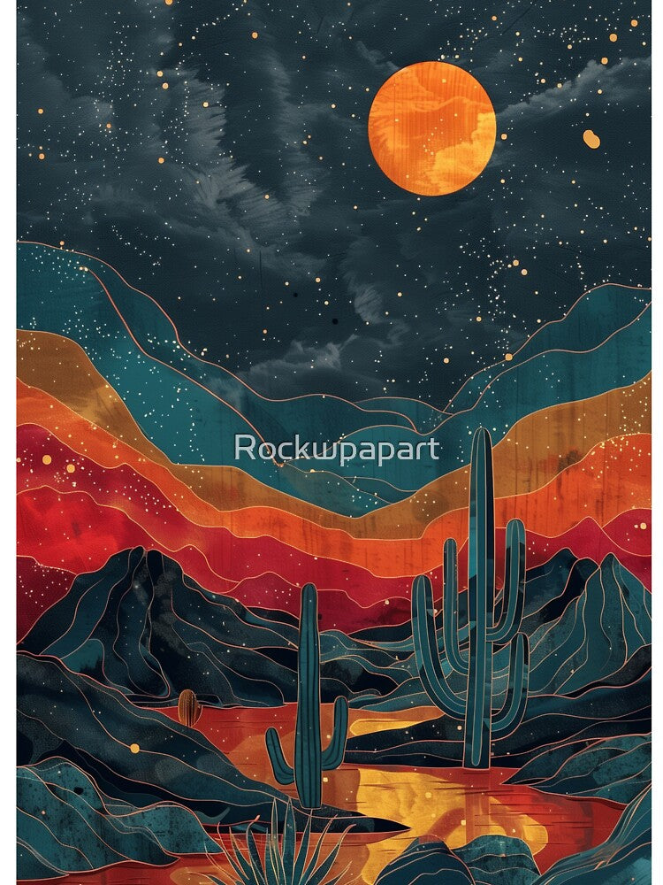 deseart sunset art by Rockwpapart