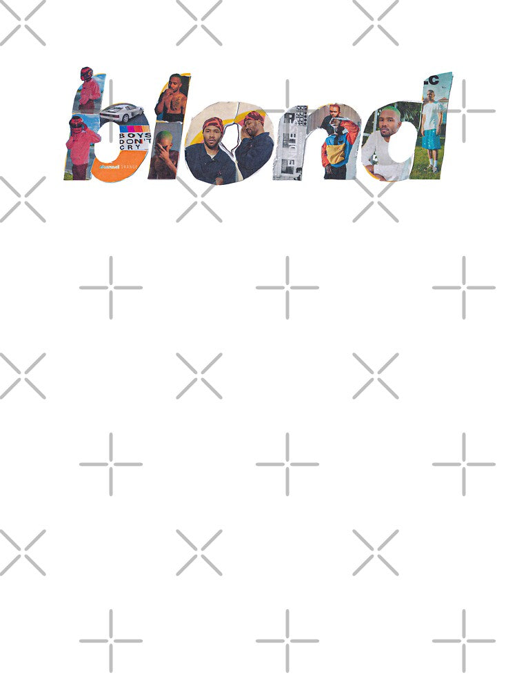 Frank Ocean Blond Album Typography Collage Cutout Design by Novaque