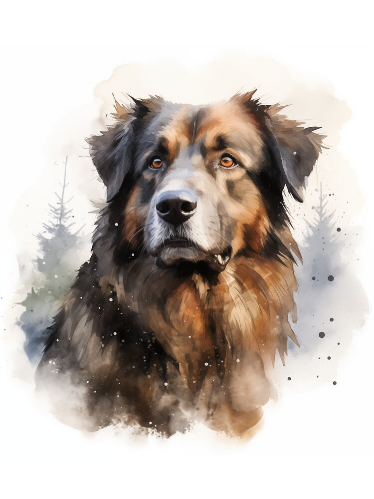 Estrela Mountain Dog Portrait by Samuelsboro
