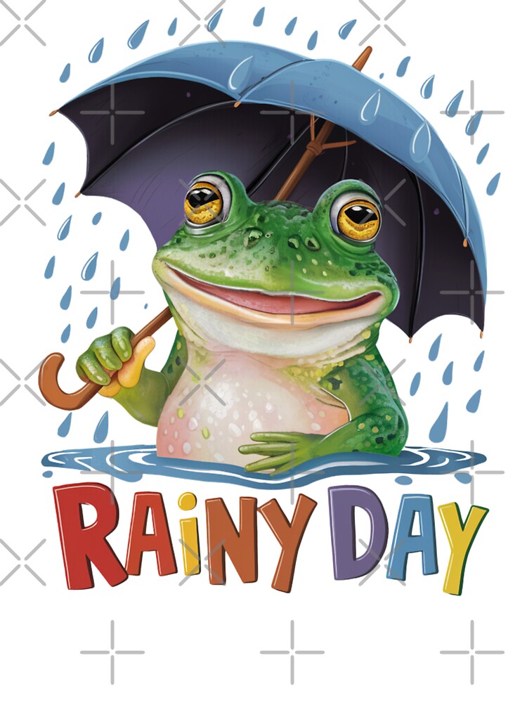 Rainy Day - Frog with Umrella by vk09