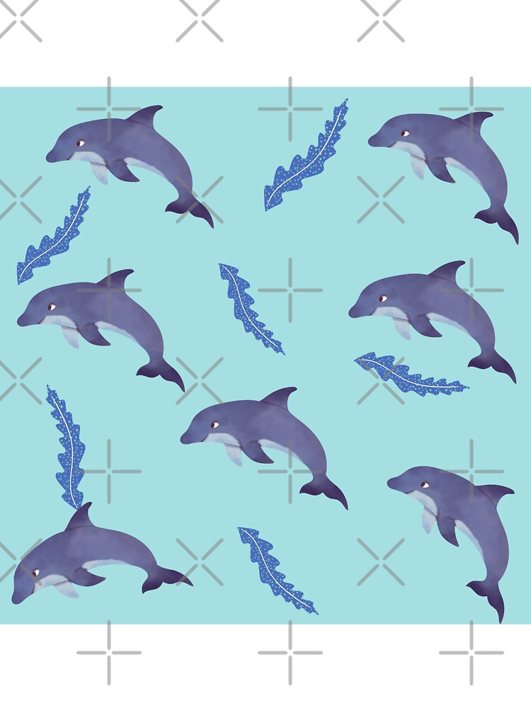 Ocean Bathmat Blue Pattern by mimosadesigns