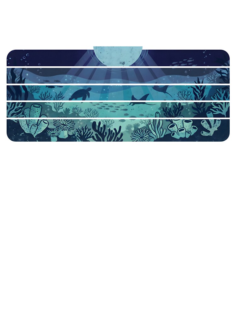 Underwater Ocean Moonlit World - Vintage Sea Life Nature Art by Fluidic-Space