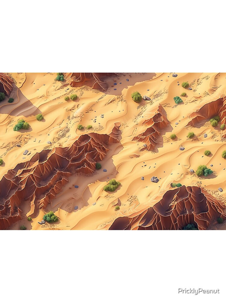 sandy rocky desert by PricklyPeanut