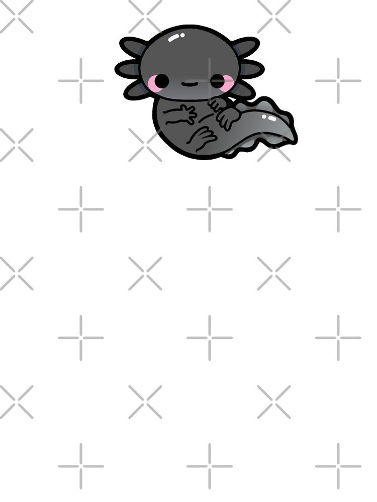 Melanoid Axolotl by Mint Garden