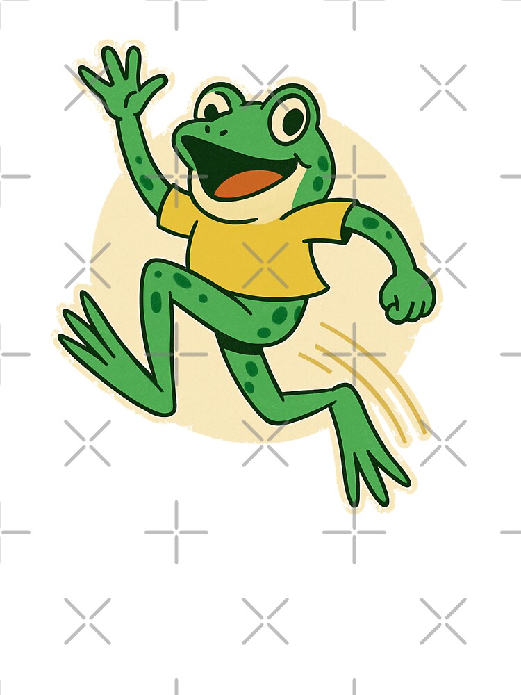 Portland Frog Hop Squad – Retro Cartoon Design by LunarBones
