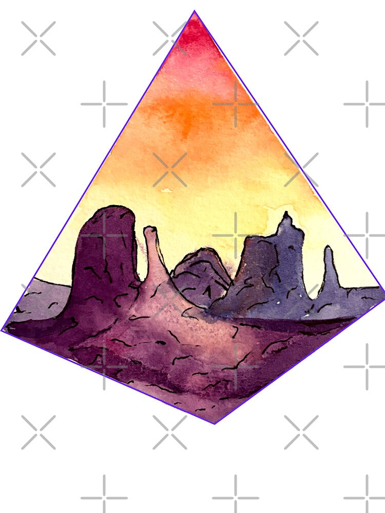 Desert Pyramid in 2D Color by elisewied