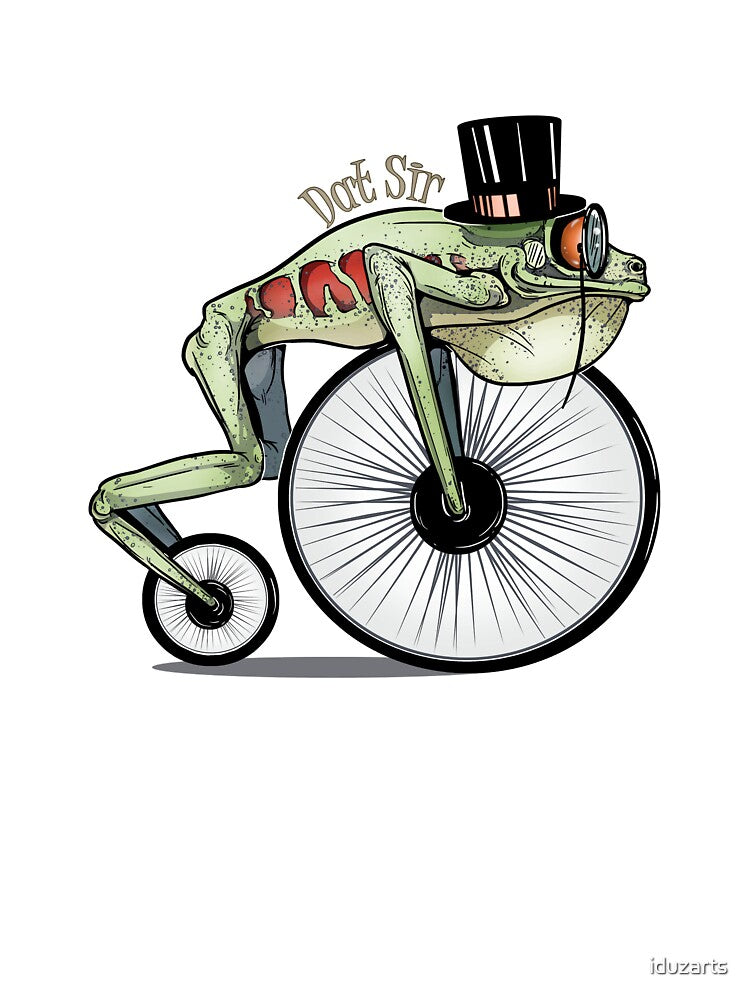 Penny Farthing Bicycle Frog Wheels. Here Cometh Dat Sir! by iduzarts