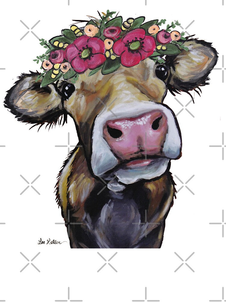 Copy of Cow Art, Hazel the Cow by leekellerart
