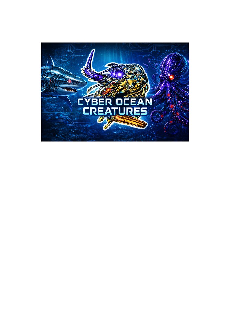 Cyber Ocean Creatures – Futuristic Marine Collection by RaccoonFish