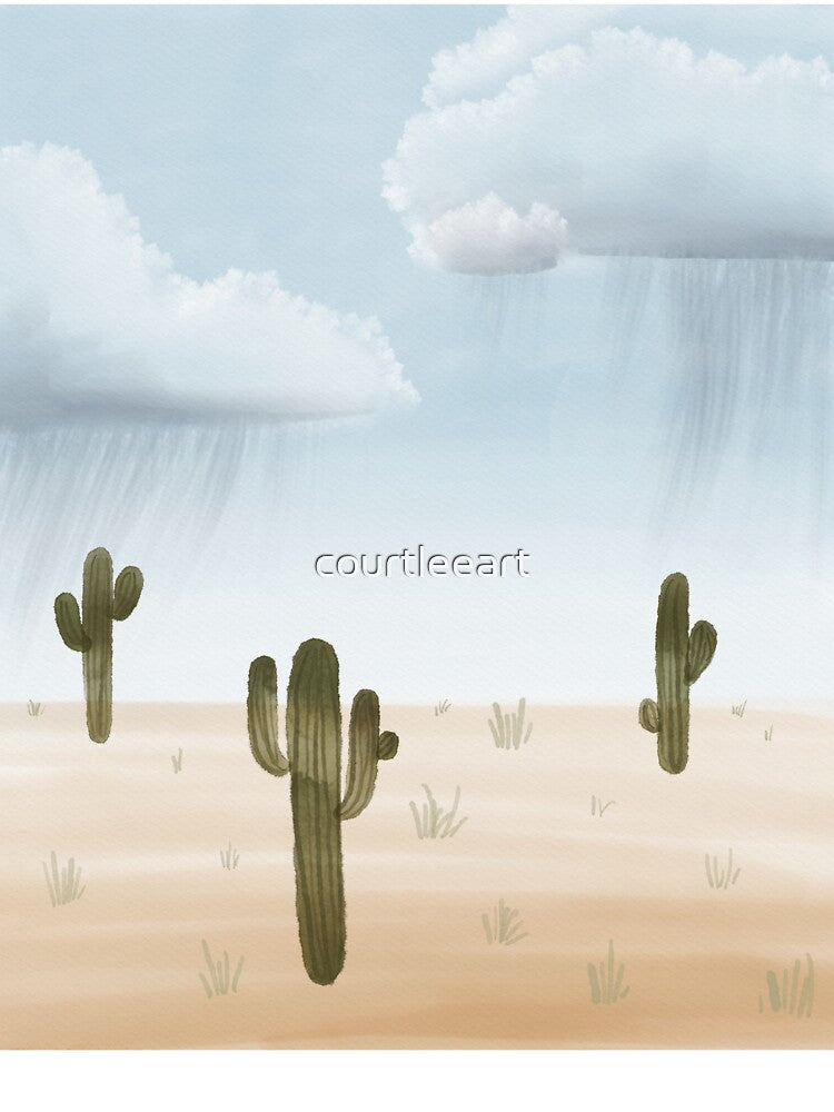 Stormy desert by courtleeart
