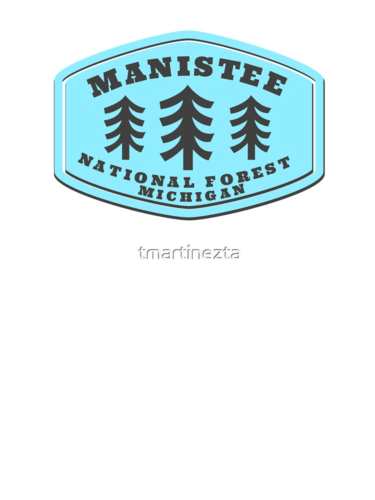 Manistee National Forest Michigan Vintage Retro Forest Hiking, Camping Adventure Travel by tmartinezta