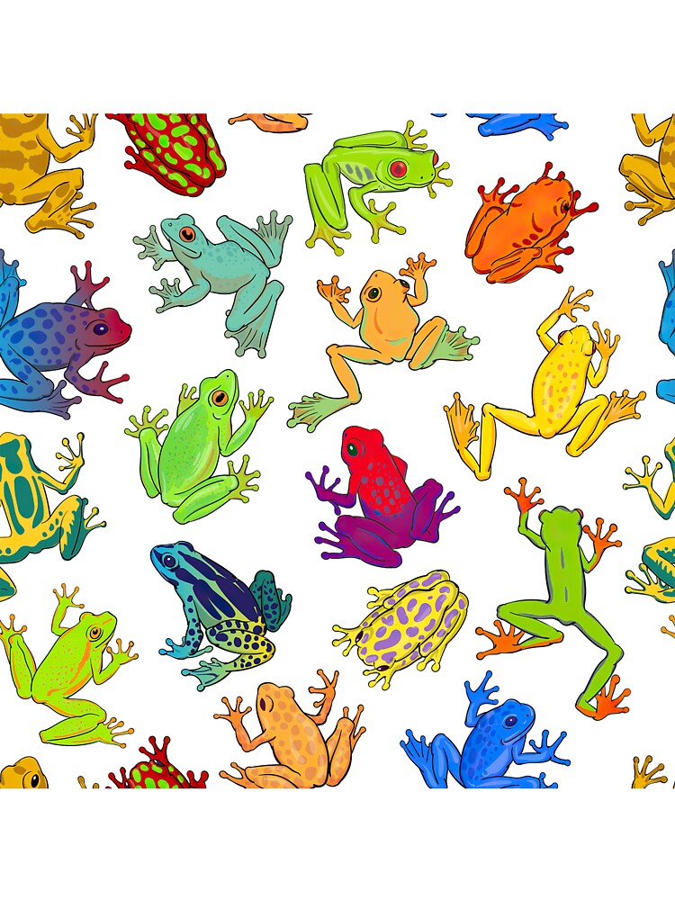 Colorful Frogs by LarinaBeauty
