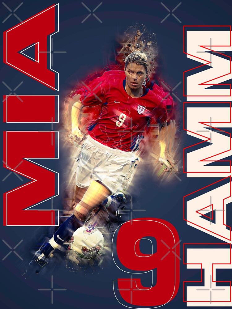 Mia Hamm Abstract Poster by graphic-genie