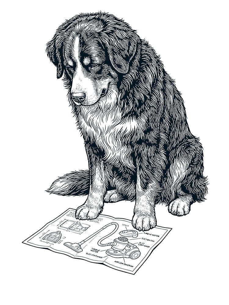 Bernese Mountain Dog Vacuum Dog Mom Dad Lover by DoodleTortle