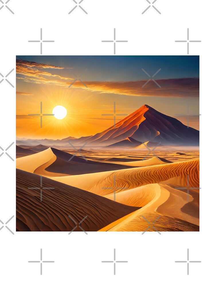 Desert Dreams: Sand Dune Sunset by HeyYau