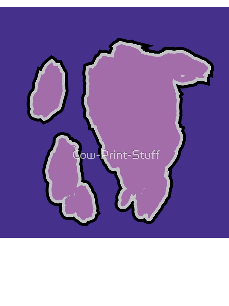 Big Violet Cow Pattern | Purple Cowhide Pattern by Cow-Print-Stuff
