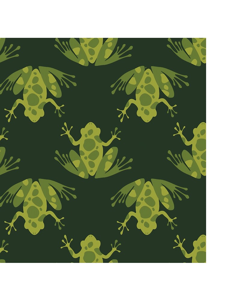 Spot Frog On Dark Green by ConcorStore