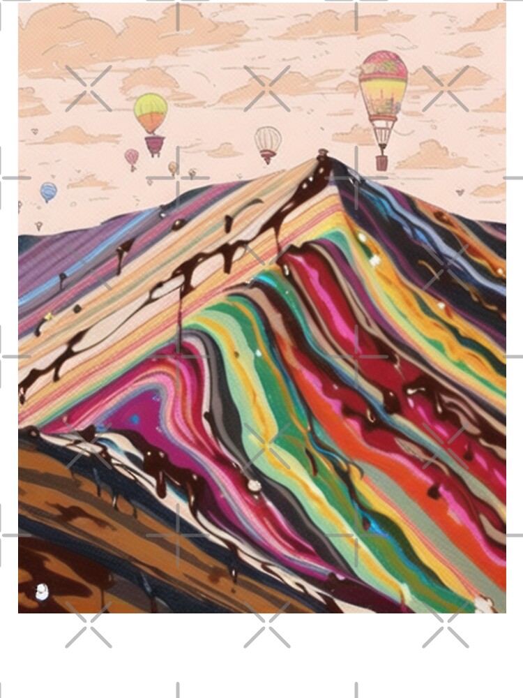 melting chocolate and ice cream mountain by NAIMINI