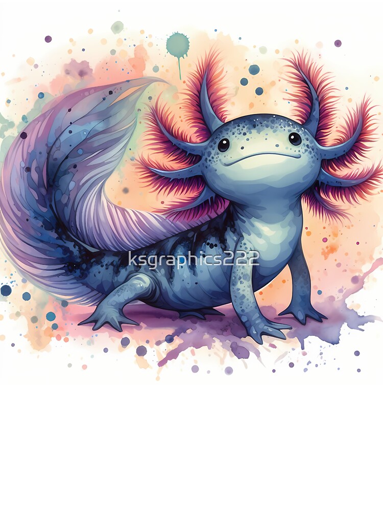 Axolotl Art #76 | Axolotl Lovers by ksgraphics222