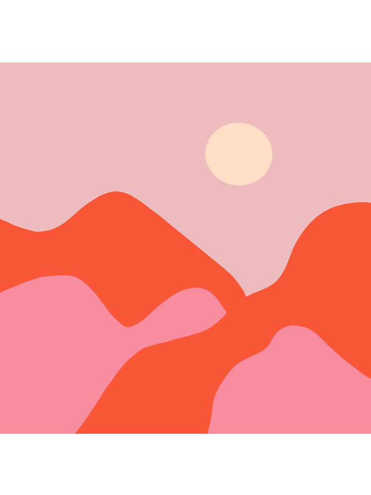 Minimal Desert Sky Pink by WildeandCo