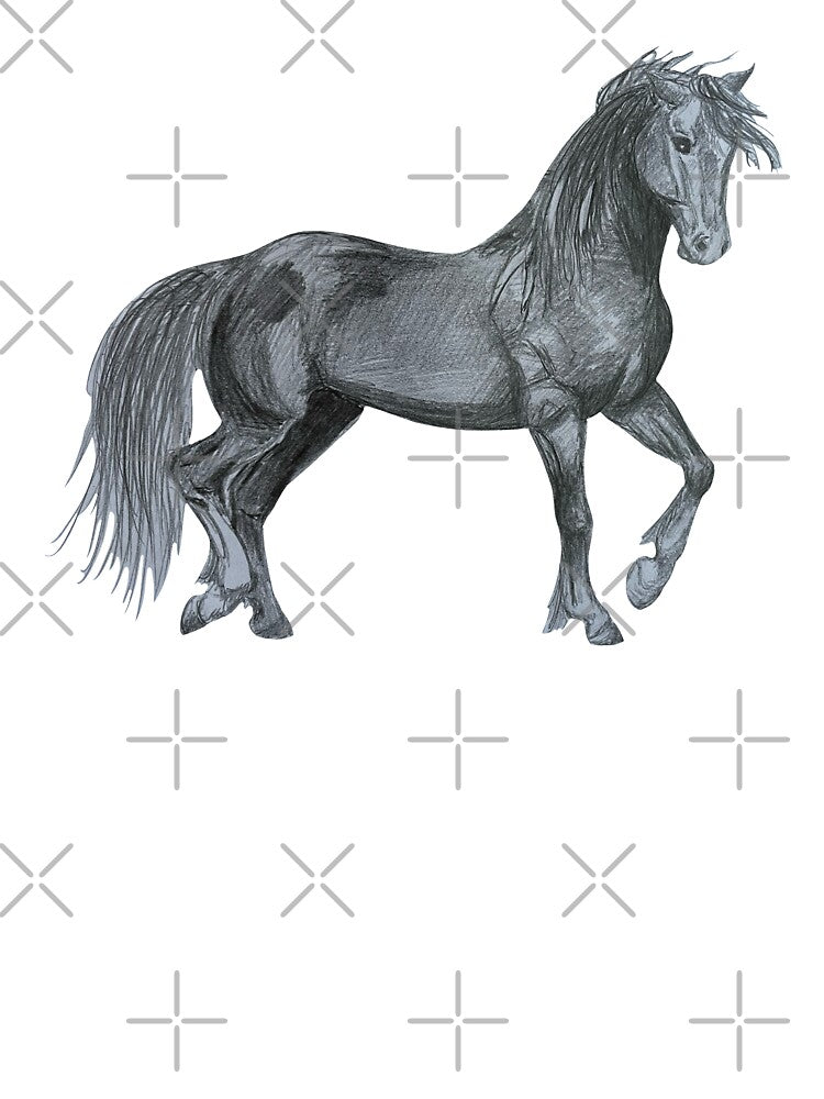 Horse Pencil Sketch by Lady-Lilac