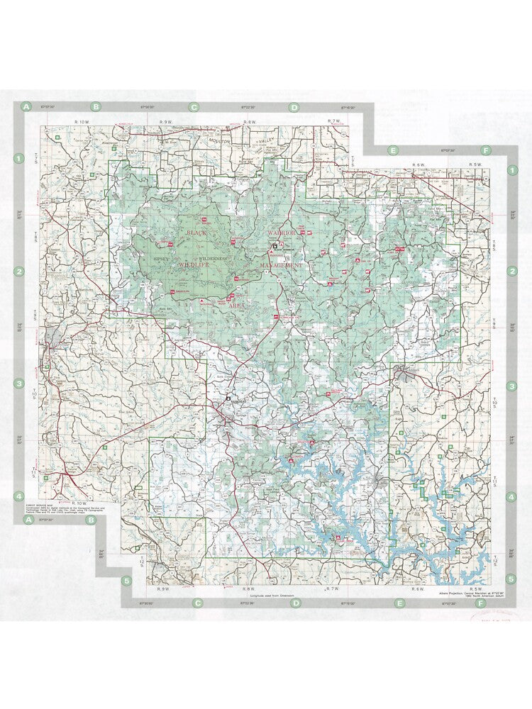 Bankhead National Forest Map (2006) Alabama Woodland Reserve & Park Atlas by BravuraMedia