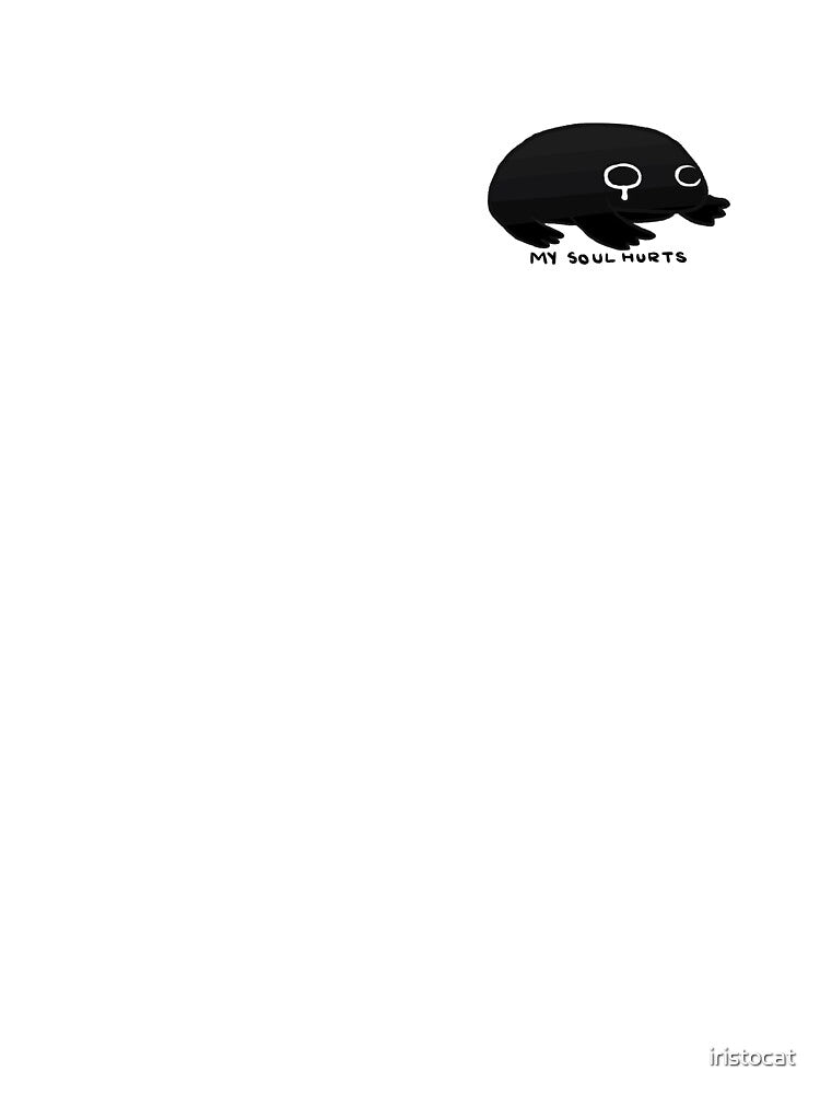 My Soul Hurts | Dark Grey to Black Frog by iristocat