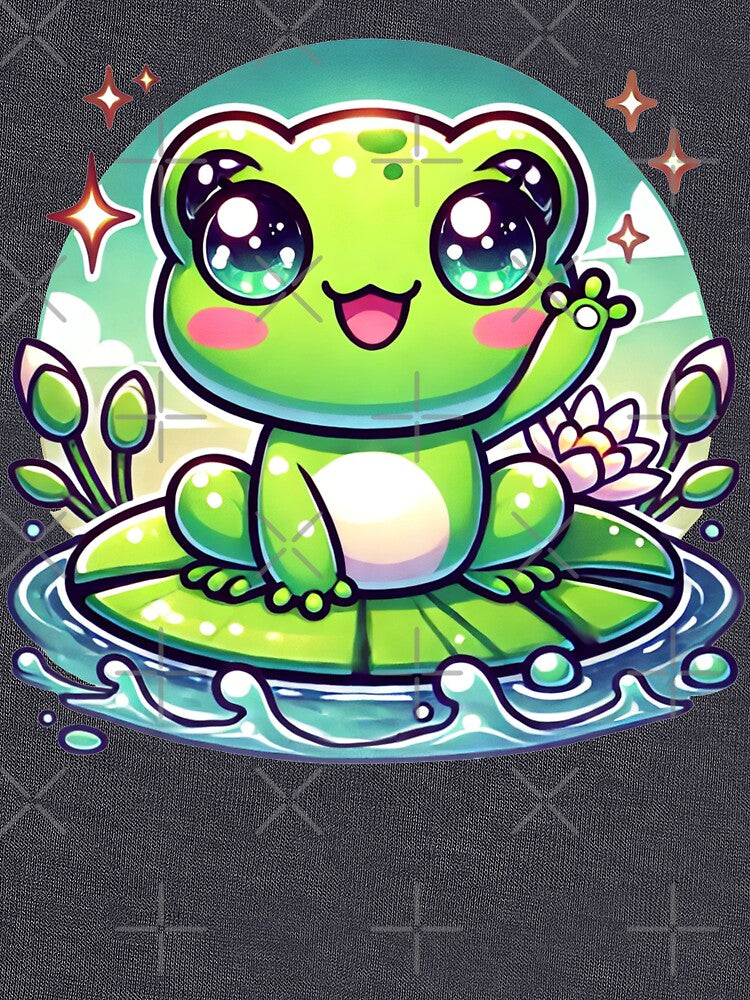 Beautiful cute colorful frog by JonelleTshirts