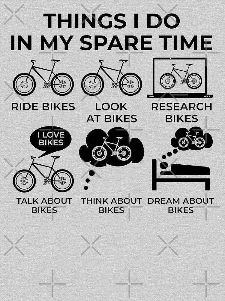 Things I Do In My Spare Time - Bike! by Bubble Co Clothing and Accessories