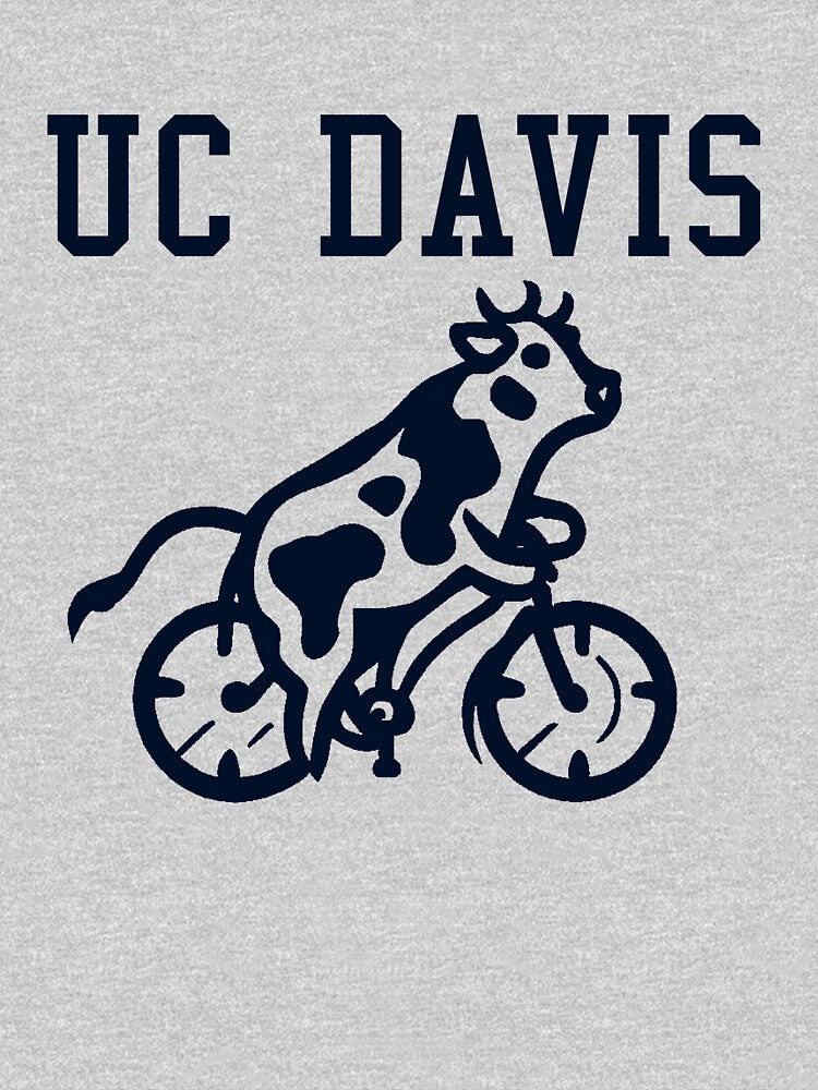 UC Davis Cow Bicycle T Shirt by only1bigboy