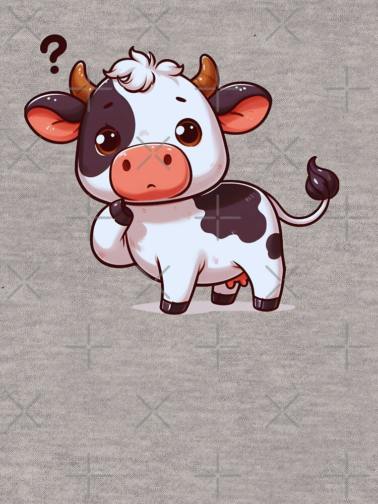 Wondering Whiskers: The Cute Cow Contemplates on Cotton by JAMESAMORN