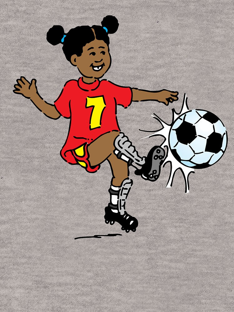 Girl playing soccer by lovingangela