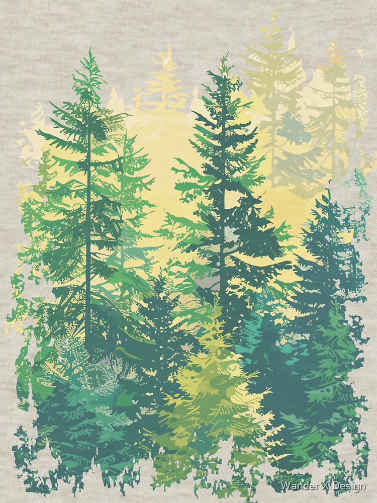 FOREST LAYERS BURSTING WITH COLOR by Wander X Design