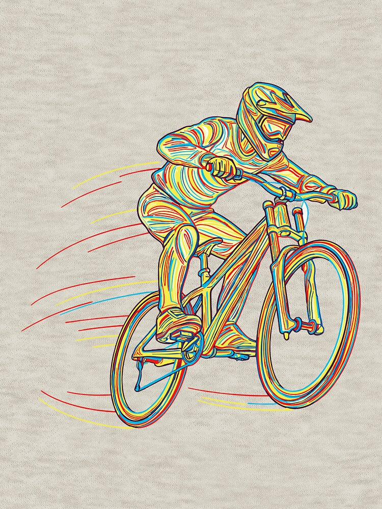Mountain Bike MTB Downhill Design Gift by LoomLevel
