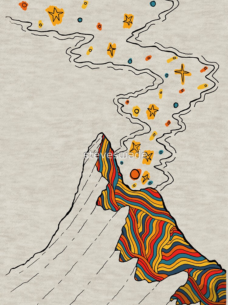 Starry rainbow peak by Swadeillustrations
