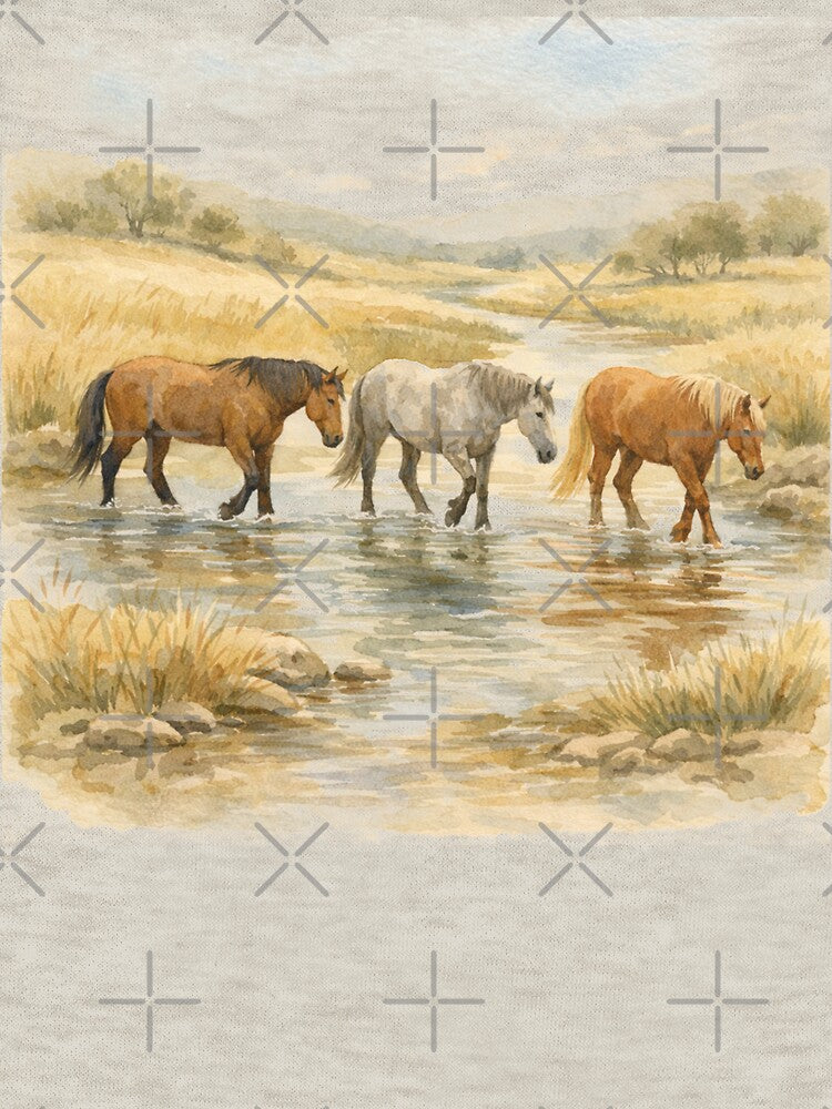 Wild Horses Running Equestrian Western Country by will freed18