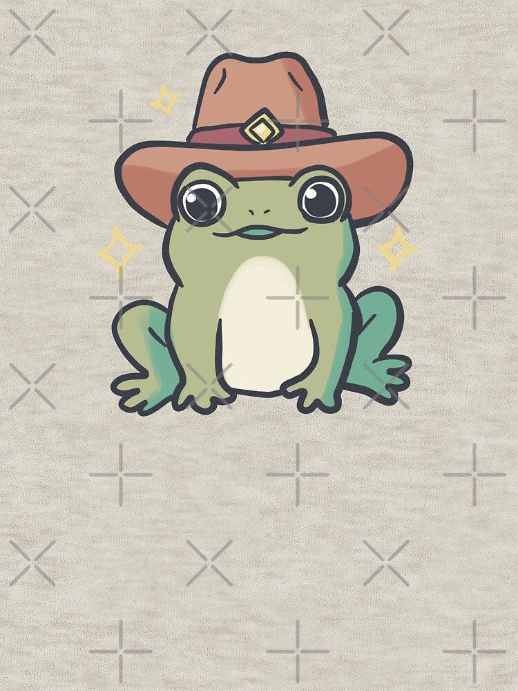 Cowboy frog drawing by Artofmayara