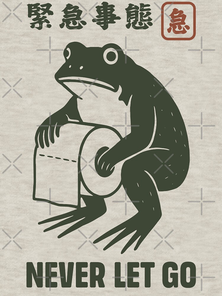 Frog on Toilet - Never Let Go by Faissal Thomass