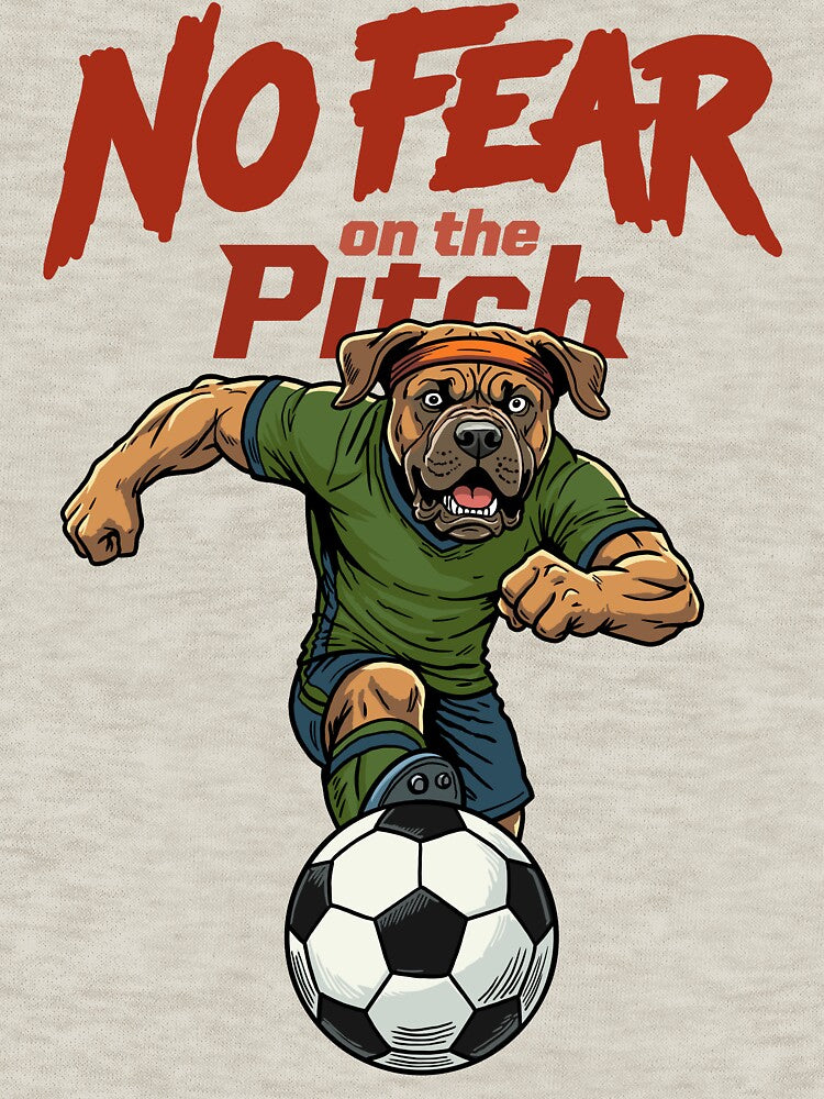No Fear on the Pitch – Fearless Soccer Dog by CARPIO Creations