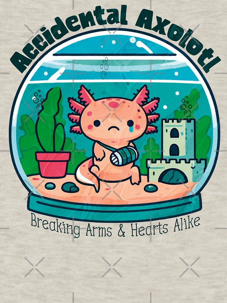 Accidental Axolotl - Funny Axolotl Design by Sir Meow Meow