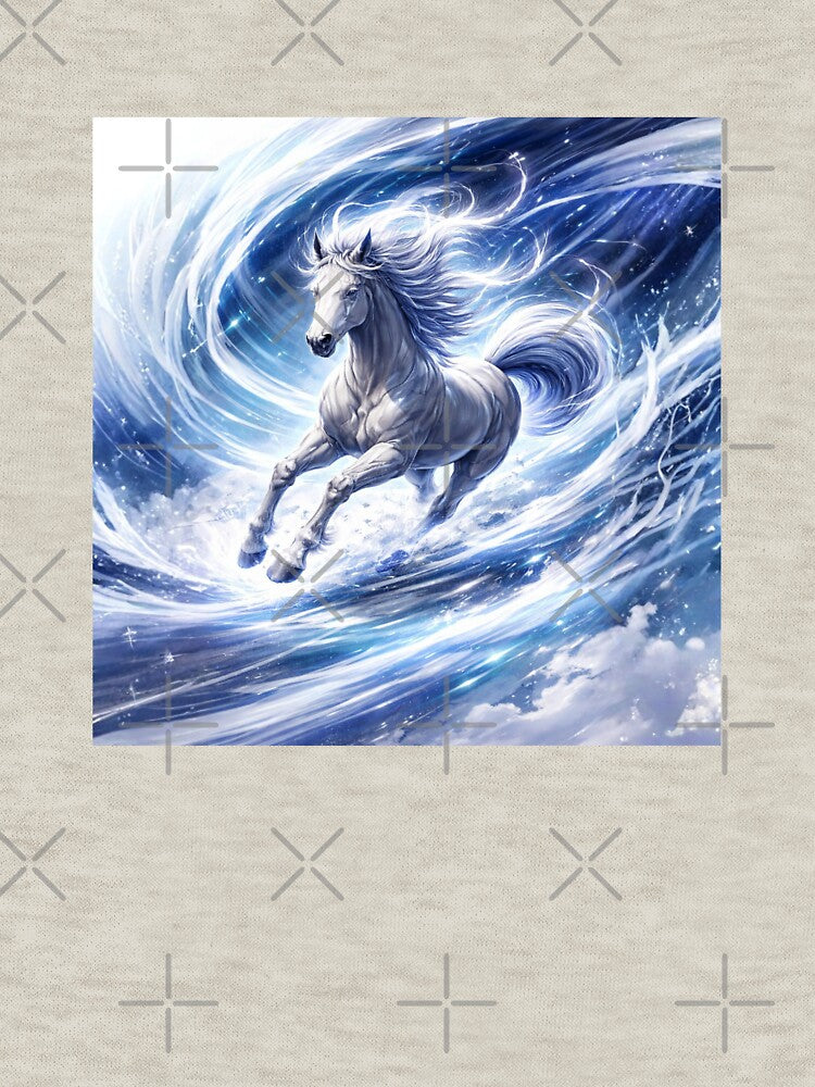 Celestial Ice Horse – Frozen Wind Spirit by Sksticker991